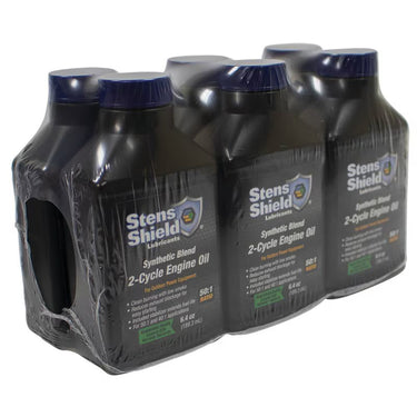 Stens Premium 2 Cycle Engine Oil 50 to 1 Synthetic Blend 6.4 oz Bottles Case of 24 For Small Engines - Rainier Parts
