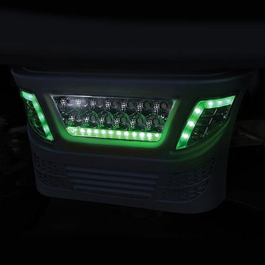 Red Hawk RHOX LED Light Bar Bumper Kit For Club Car Precedent Gas And Electric With Bright Multi Color LED - Rainier Parts