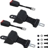 Rainier Parts golf cart premium retractable seat belt installed, providing safe, easy-to-use seatbelt for most golf cart models.