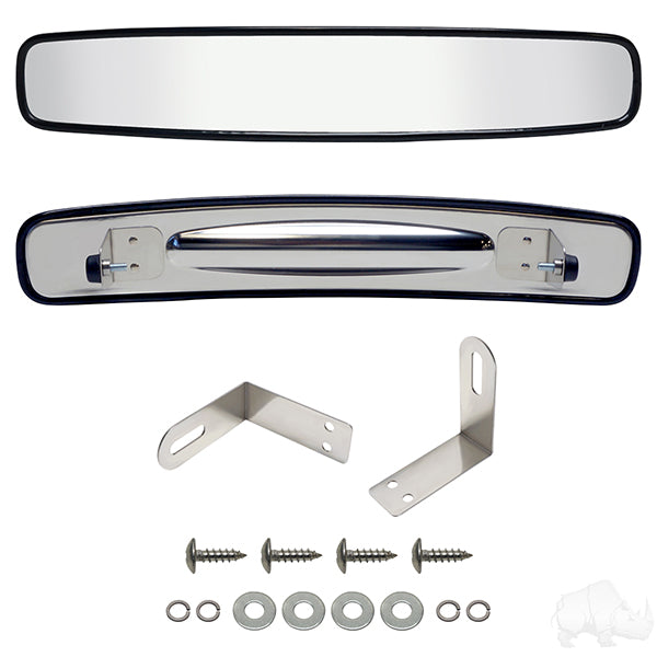 Mirror, Stainless Steel, 180 Degree Convex Roof Mount