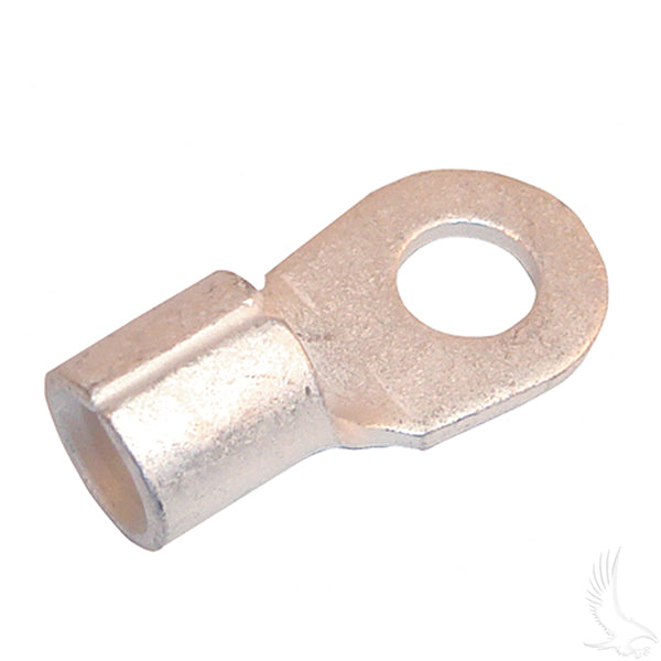 Redhawk battery terminal, 5/16 inch size, 4 gauge, in a bag of 25 for automotive or electrical connections.
