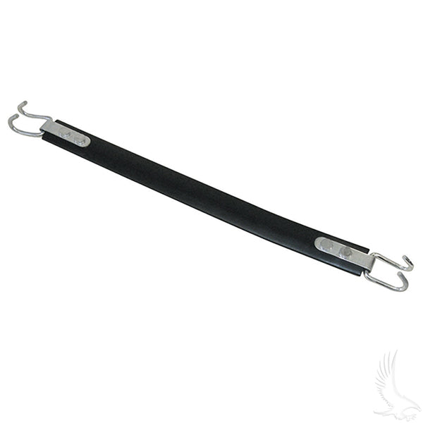 Redhawk Battery Lifting Strap shown in use, with sturdy straps and handles designed for safe battery lifting and transportation.