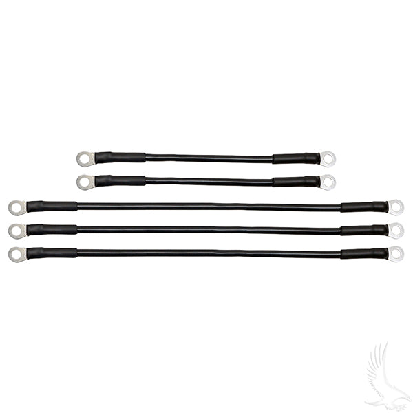 Battery Cable SET, Includes (2) 9" (3)14" 6 gauge, Yamaha G19
