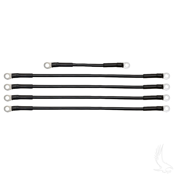 Battery Cable SET, Includes (1) 7" (4) 14" 6 gauge, E-Z-Go TXT 48V