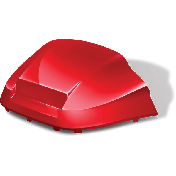 Redhawk DoubleTake Factory Front Cowl for Club Car Precedent 04+ in red, showing the sleek, durable cart front panel.