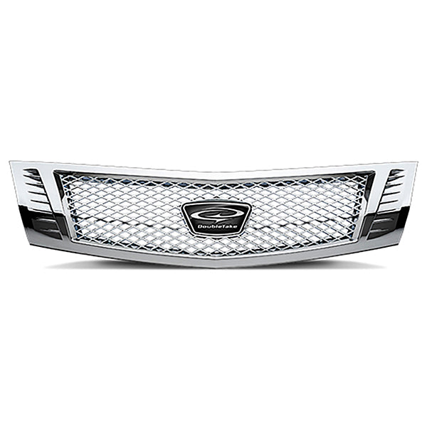 DoubleTake Grille, Phoenix Diamond, Chrome, E-Z-Go RXV 08-22, Yamaha Drive2