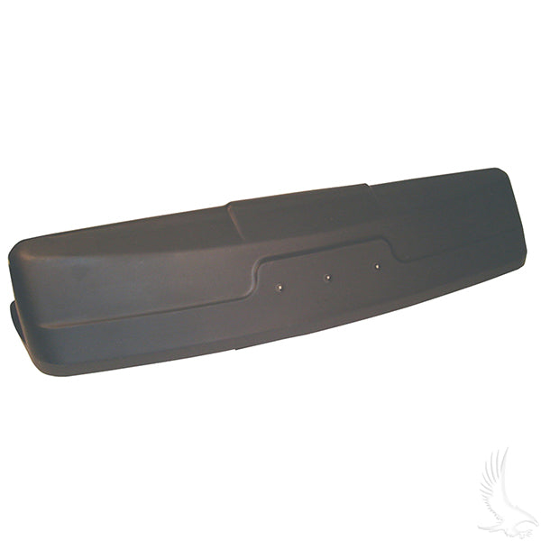Redhawk front cowl cap for E-Z-Go Medalist 89-94 golf cart, open design without headlight openings, black plastic cover.