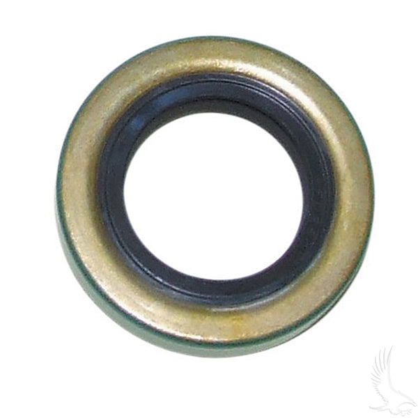 Redhawk front wheel seal for Club Car DS 82+ golf cart, showing a close-up of the seal and wheel hub.