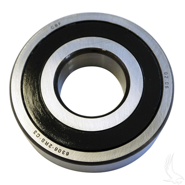 Redhawk outer axle bearing for Yamaha Drive, close-up view showing the metal bearing component with detailed grooves and structure.