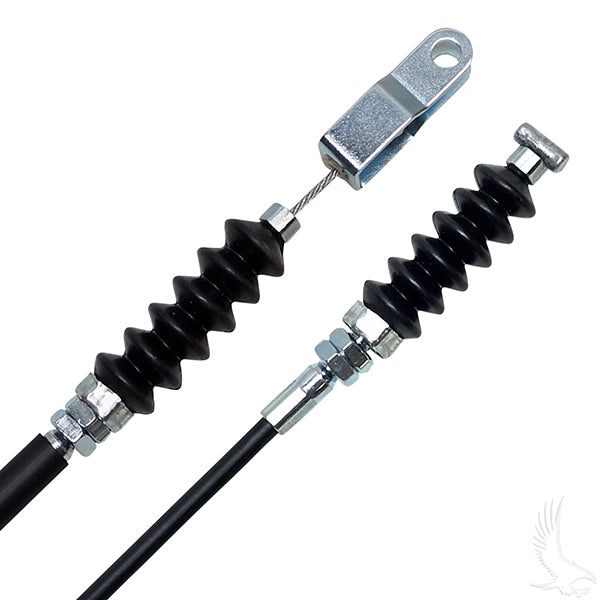 Redhawk throttle cable for Yamaha G2/G8/G9/G11, 63 5/8-inch pedal to governor, with visible cable and connectors.