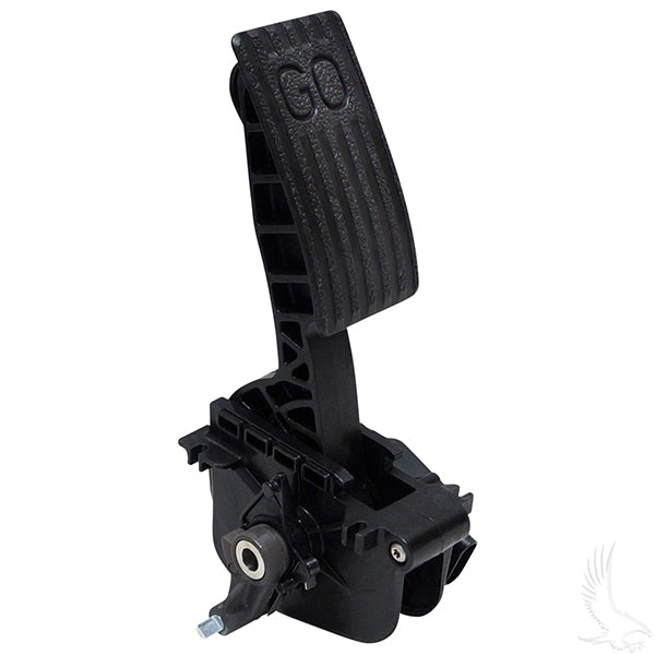 Redhawk Gen 2 Accelerator Assembly Pedal with Throttle Sensor for Club Car Precedent 09+ gas golf cart, showing pedal and sensor components.