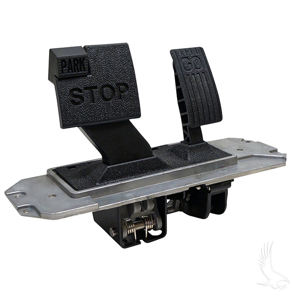 Redhawk full pedal assembly for Club Car Precedent electric golf cart, Pedal Group 2 replacement part.