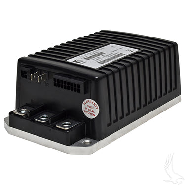 Redhawk Curtis Controller 1510 48V 350A for Club Car IQ golf carts, showing the black electronic device with wiring connections.