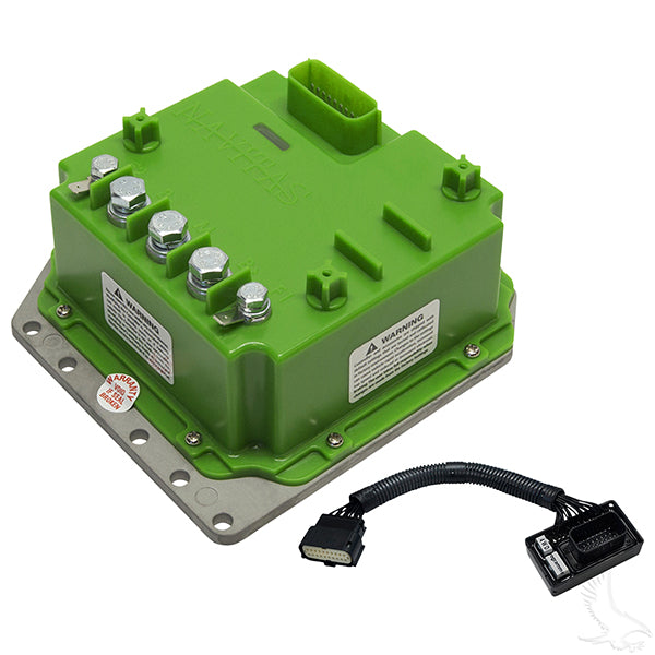 Redhawk Navitas 440A controller for Yamaha G19 and G22 golf carts, showing the electronic control unit.