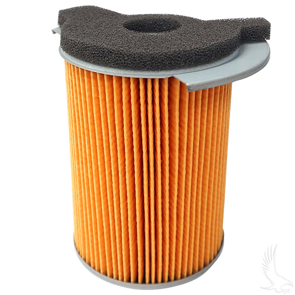 Redhawk oil-treated air filter with O-ring top seal for Yamaha G14, G1, and 2-cycle gas engines, model FIL-0007.