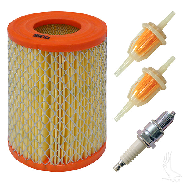 Redhawk Tune Up Kit for Club Car 341cc engine, includes essential parts for 1984-1991 golf cart maintenance.