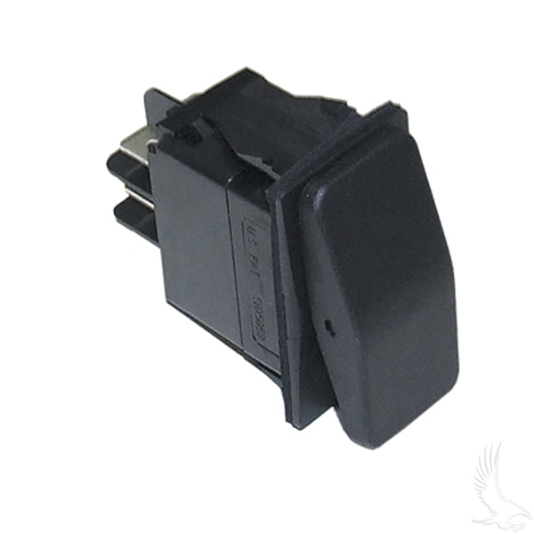 Redhawk forward/reverse switch assembly for Club Car Tempo, Onward, Precedent, and DS models, 48V golf cart, image shows switch components.