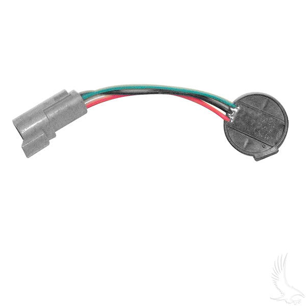 Redhawk Speed Sensor for Club Car Precedent and DS IQ with GE Motor, Old Style, showing the sensor component and wiring.