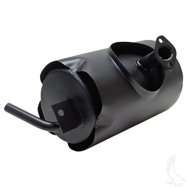 Redhawk muffler for Yamaha G16-G22 4-cycle gas engines, model MUF-0003, showing the durable metal construction.