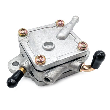 Dual Outlet Square Fuel Pump Kit w/Hose, Clamps & Fuel Filter | Fits Polaris 550 IQ Shift, Indy, Voyageur, Trail RMK (2009-2013) | Replaces OEM 3090082, 3089751, 3090366 | Mikuni Style - RPFP-03