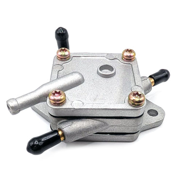 Dual Outlet Square Fuel Pump Kit w/Hose, Clamps & Fuel Filter | Fits Polaris 550 IQ Shift, Indy, Voyageur, Trail RMK (2009-2013) | Replaces OEM 3090082, 3089751, 3090366 | Mikuni Style - RPFP-03