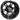 RED HAWK LLC TIR-RX321 RHOX RX321 Black Wheel with Center Cap, 12x7 ET-25