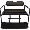 Red Hawk OEM Rhino Seat Kit SEAT-111BLK for EZGO TXT golf cart, black seat with durable construction and cushioned comfort.