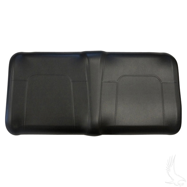 Black Yamaha Drive2 seat bottom cushion by Redhawk, showing the cushioned seat surface with textured fabric and attachment points.