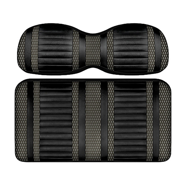Redhawk DoubleTake Extreme front cushion set for Yamaha Drive2, black and graphite color, featuring ergonomic design and premium padding.