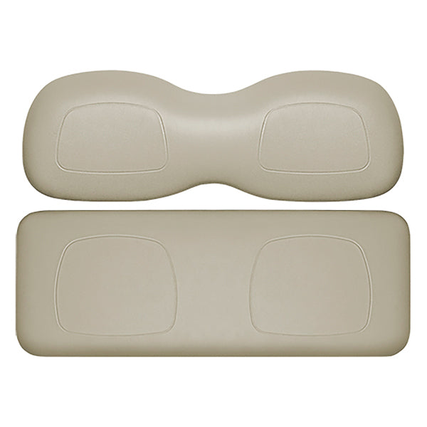 Redhawk DoubleTake Classic rear cushion set for Yamaha Drive2, Drive stone beige, with comfortable seating and ergonomic design.