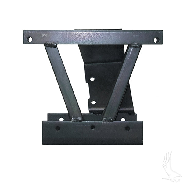 Redhawk Delta Shock & Gear Support for Club Car DS 93+ installed on golf cart suspension system.