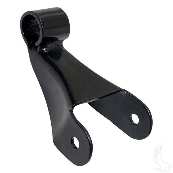 Redhawk rear shackle for Club Car Tempo and Precedent 04+ golf carts, showing the sturdy metal component on a white background.