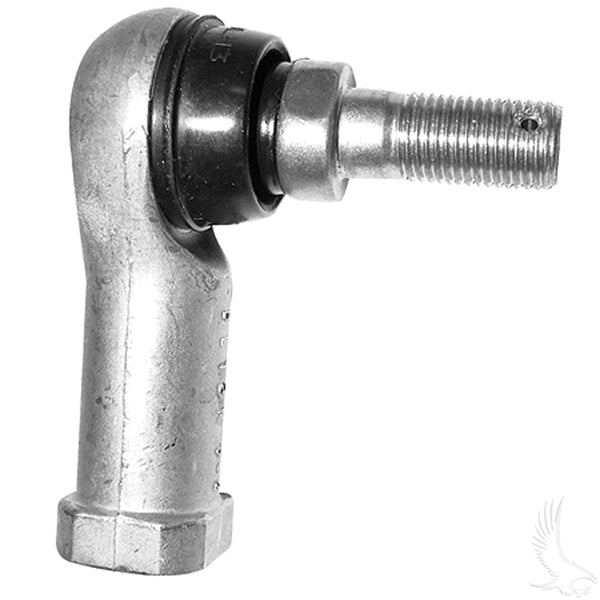 Redhawk right-thread tie rod end for Club Car Tempo, Precedent 04+, DS New Style, and Carryall 09+ golf carts, shown in the image.