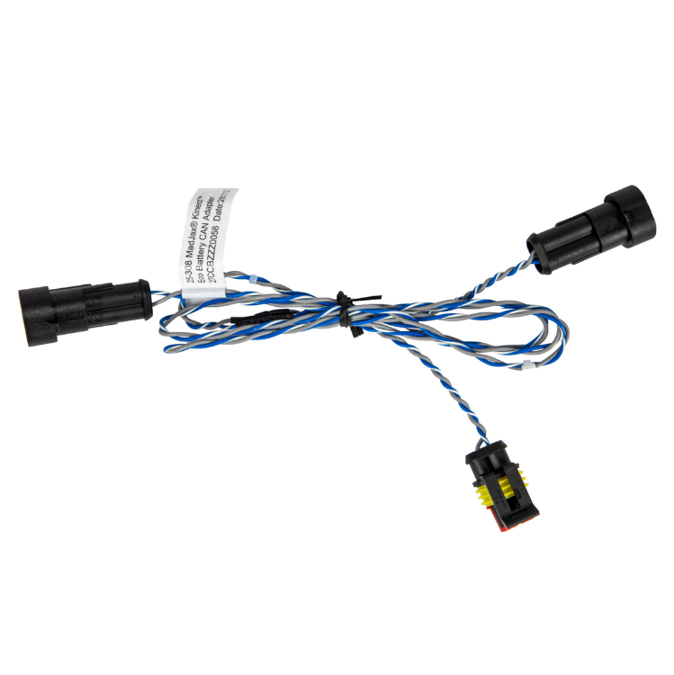 MadJax Kinect CAN Adapter Wire Harness for Eco Battery, showing the wiring connection and cable details.