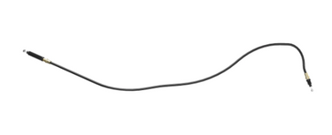 John Deere AM136945 park brake cable for lawn equipment, showing the replacement cable component on a lawn mower.