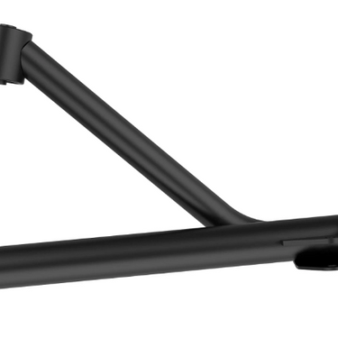 John Deere AM141132 replacement arm for lawn equipment, showing a sturdy metal component with mounting holes.