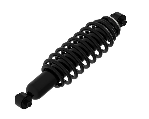 John Deere AM136986 shock absorber showing a high-performance replacement part for tractor suspension system.