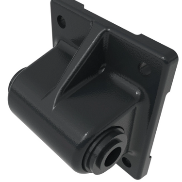 John Deere AM138627 pivot replacement part for lawn equipment, showing the metal pivot component in close-up.