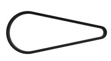 John Deere M174026 V-Belt for lawn equipment, durable replacement part, shown on a clean white background.