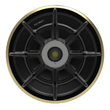 John Deere AM140517 clutch replacement part shown in a close-up image, highlighting its durable metal construction and design details.