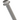John Deere M10 x 45 hexagonal head flanged screw, pack of 10, durable metal fasteners for machinery and equipment.