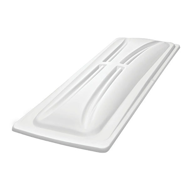 Redhawk DoubleTake 120-inch white top with Kwick-Track rail system, universal fit, shown in a natural setting.