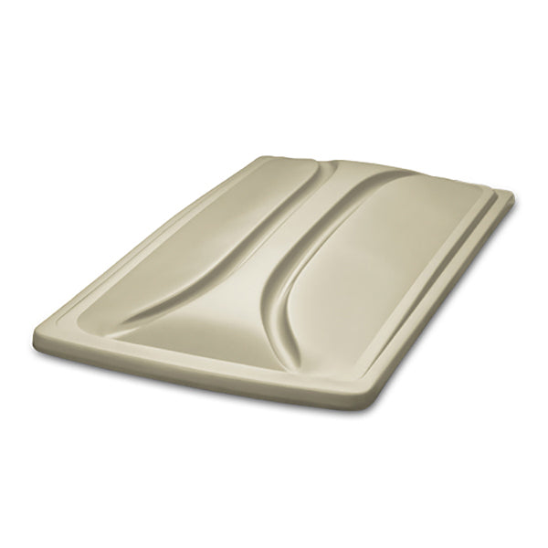 DoubleTake 80-inch stone beige top with Kwick-Track rail system from Redhawk, shown in a natural indoor setting.