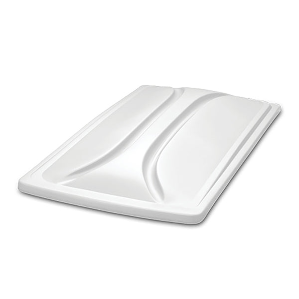Redhawk DoubleTake 80-inch white top with Kwick-Track rail system, universal fit, shown in a close-up view.