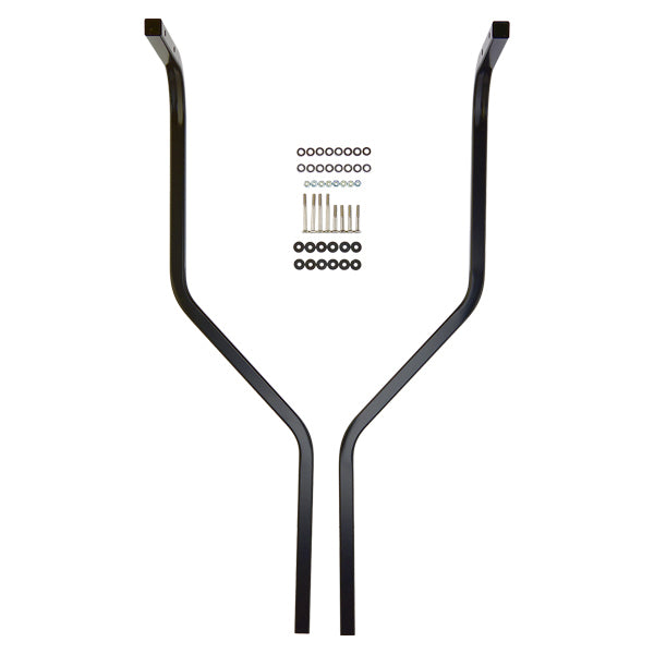 Redhawk DoubleTake Top Rear Mounting Kit for Max 5/Max 6 and Yamaha Drive2, shown with mounting hardware on top of golf cart.