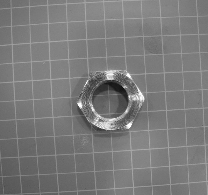 Aerway 10007496 jam nut for industrial and agricultural equipment, heavy-duty steel fastener with secure fit and durability