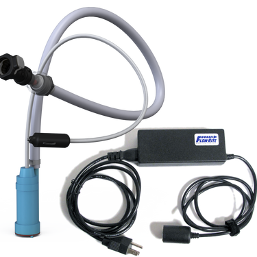 Flow-Rite Mini Pump Water Supply with tank and 110V adapter, compact and portable for efficient water transfer and supply.