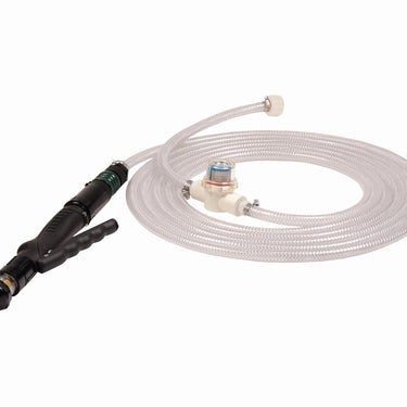 Battery Watering Technologies DFHOSE-ST hose with built-in strainer for direct battery filling and maintenance.