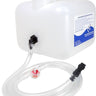 Battery Watering Technologies NT2212GFGREY 2.5-gallon gravity feed tank with flow indicator and grey connector for battery watering.