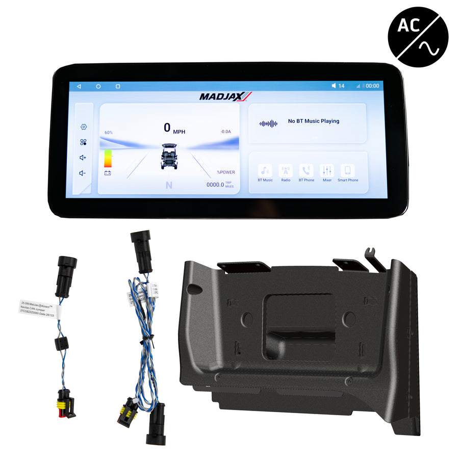 MadJax Kinect display screen kit for Club Car Precedent, Tempo, Onward Eco with Navitas TAC2 AC Controller, model 25-335
